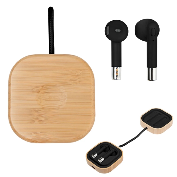 Bamboo Wireless Earbuds & Watch Charger - Bamboo Wireless Earbuds & Watch Charger - Image 1 of 4