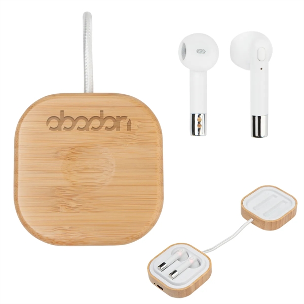 Bamboo Wireless Earbuds & Watch Charger - Bamboo Wireless Earbuds & Watch Charger - Image 2 of 2