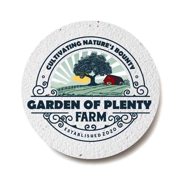 Custom Bloomin® Seed Paper Coaster