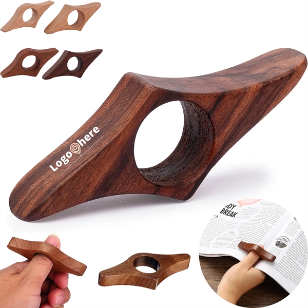 Wooden Thumb Book Page Holder Gifts For Readers - Wooden Thumb Book Page Holder Gifts For Readers - Image 0 of 3