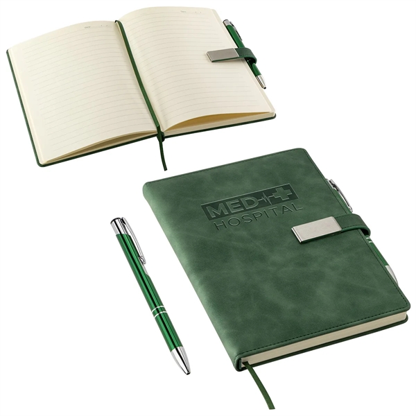 Thesis Hardcover Journal with Magnetic Closure & Pen - Thesis Hardcover Journal with Magnetic Closure & Pen - Image 2 of 5