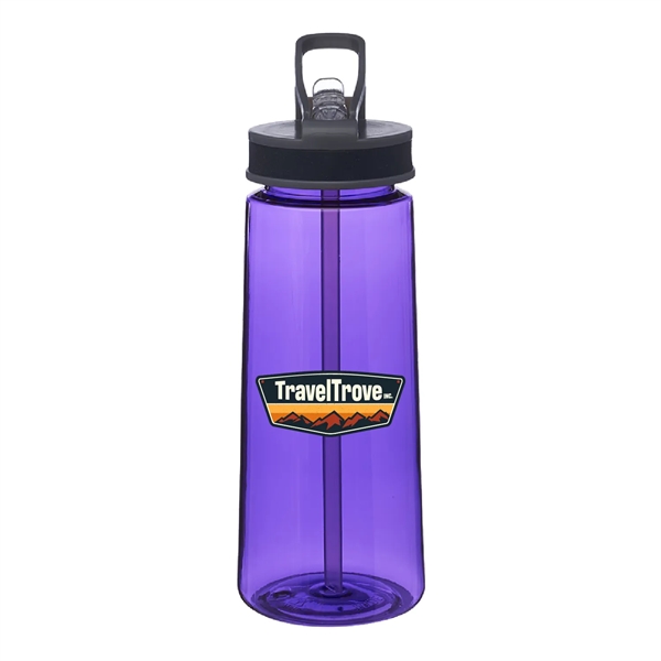 22 oz. Jog Sports Water Bottles with Straw Ful Color Imprint - 22 oz. Jog Sports Water Bottles with Straw Ful Color Imprint - Image 6 of 7
