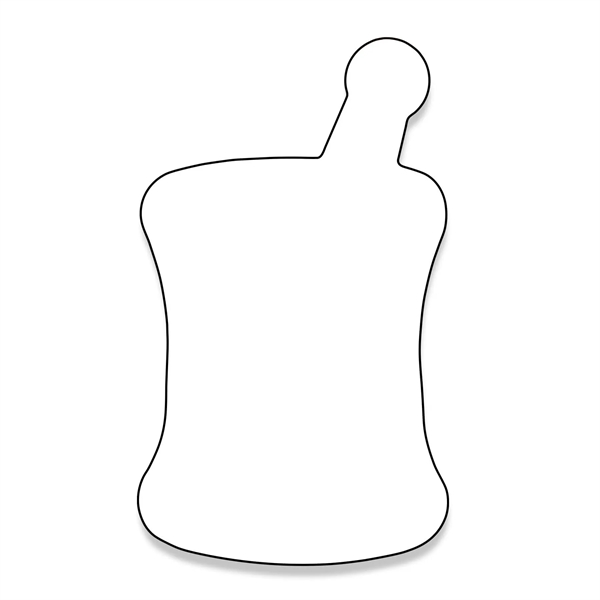 Mortar Shaped NoteKeeper™ Magnet 35 Mil - Mortar Shaped NoteKeeper™ Magnet 35 Mil - Image 2 of 2