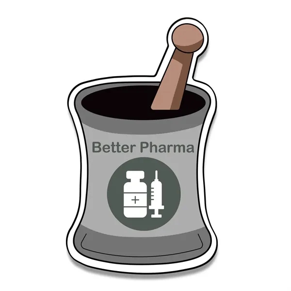Mortar Shaped NoteKeeper™ Magnet 35 Mil - Mortar Shaped NoteKeeper™ Magnet 35 Mil - Image 0 of 2
