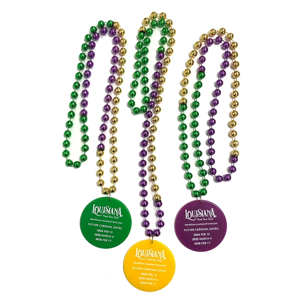 Beaded Necklace With Medallion - Beaded Necklace With Medallion - Image 0 of 5