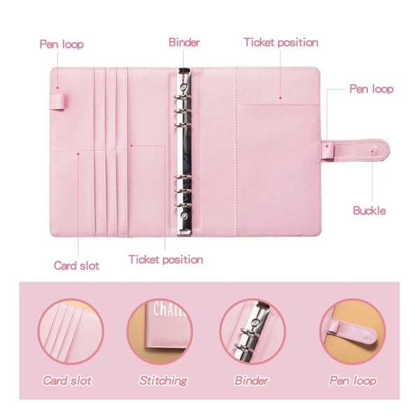 A5 PU Leather Budget Folder - A5 PU Leather Budget Folder - Image 1 of 3