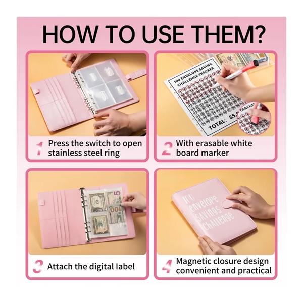 A5 PU Leather Budget Folder - A5 PU Leather Budget Folder - Image 2 of 3