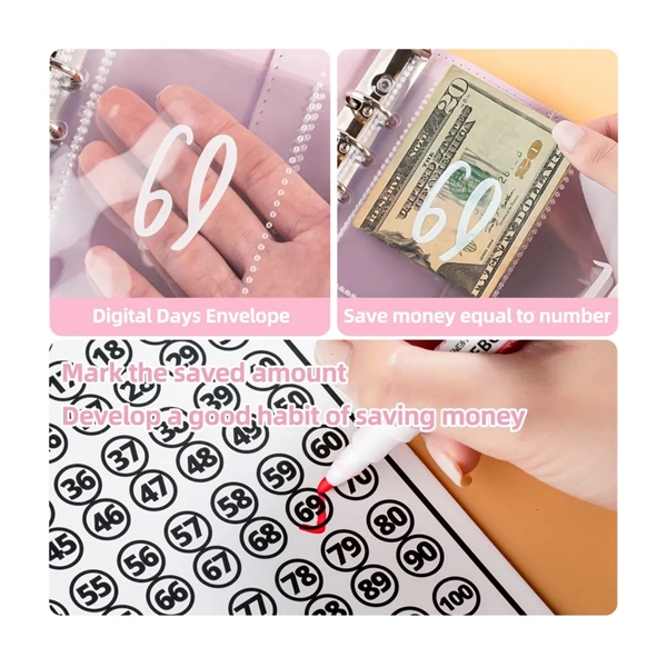 A5 PU Leather Budget Folder - A5 PU Leather Budget Folder - Image 3 of 3