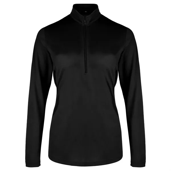 Ladies UV Micro Mesh Quarter Zip Pullover - Ladies UV Micro Mesh Quarter Zip Pullover - Image 4 of 5