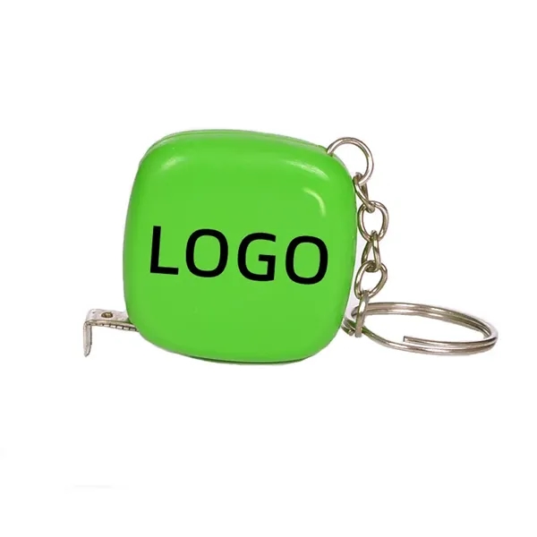 Square Tape Measure Keychain - Square Tape Measure Keychain - Image 1 of 6