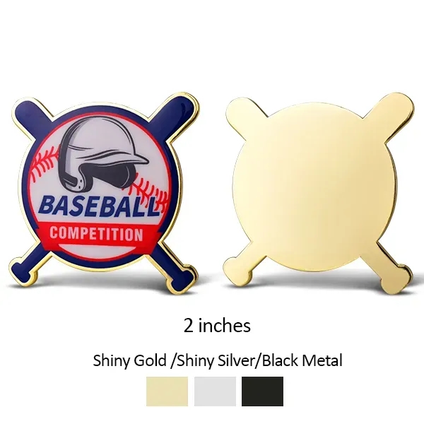 UV Printed Baseball Pins w/ Stock Shape - UV Printed Baseball Pins w/ Stock Shape - Image 7 of 7