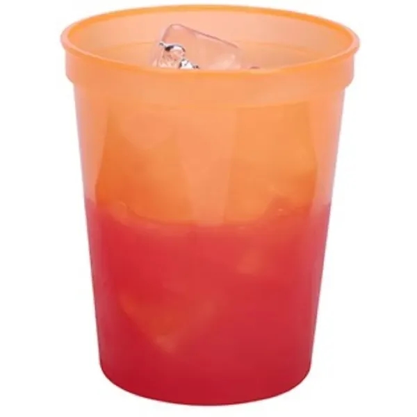 16 oz. Color Changing Smooth Plastic Stadium Cup - 16 oz. Color Changing Smooth Plastic Stadium Cup - Image 8 of 10