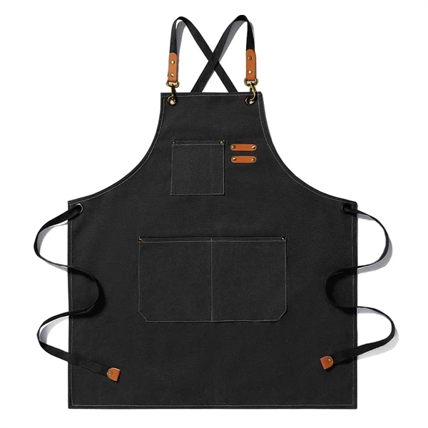 Kitch Style Washed Canvas Apron - Colors - Kitch Style Washed Canvas Apron - Colors - Image 7 of 11