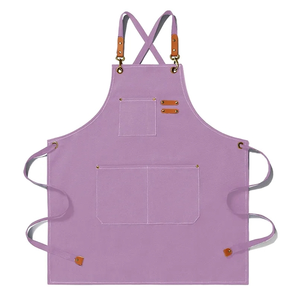 Kitch Style Washed Canvas Apron - Colors - Kitch Style Washed Canvas Apron - Colors - Image 4 of 11
