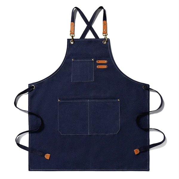 Kitch Style Washed Canvas Apron - Colors - Kitch Style Washed Canvas Apron - Colors - Image 8 of 11