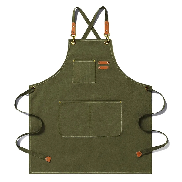 Kitch Style Washed Canvas Apron - Colors - Kitch Style Washed Canvas Apron - Colors - Image 9 of 11