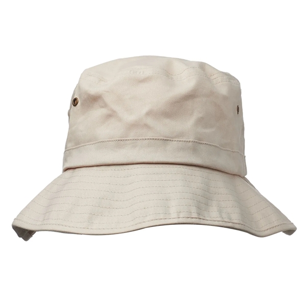 Foldable Cotton Bucket Hats - Foldable Cotton Bucket Hats - Image 4 of 6