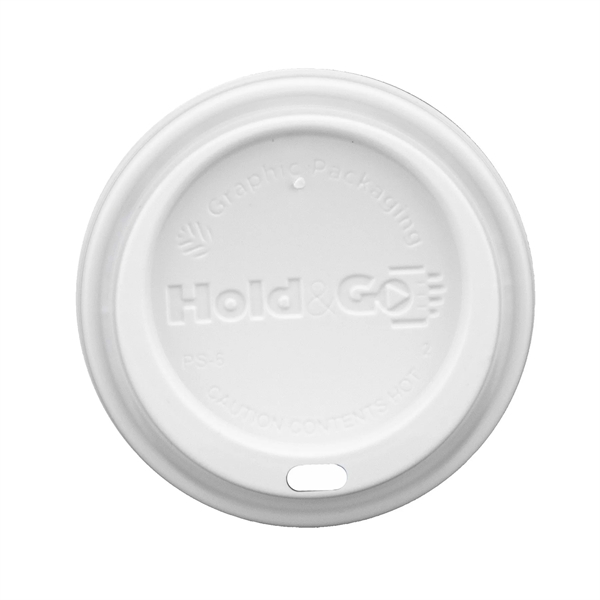 8oz Insulated Paper Cup Lid, White - 8oz Insulated Paper Cup Lid, White - Image 0 of 0