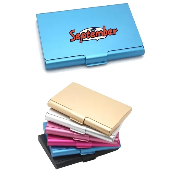 Portable Aluminum Alloy Business Card Holder Case - Portable Aluminum Alloy Business Card Holder Case - Image 1 of 2