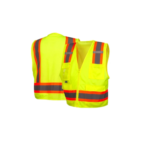 Pyramex ANSI Type O - Class 1 Enhanced-Vis Safety Vest - Pyramex ANSI Type O - Class 1 Enhanced-Vis Safety Vest - Image 1 of 6