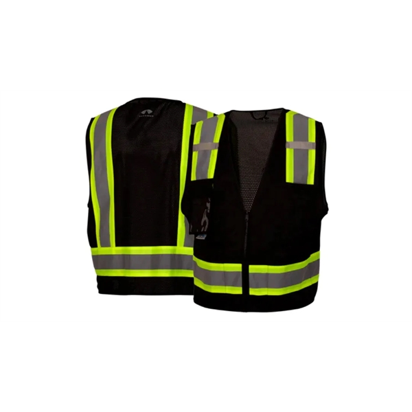 Pyramex ANSI Type O - Class 1 Enhanced-Vis Safety Vest - Pyramex ANSI Type O - Class 1 Enhanced-Vis Safety Vest - Image 2 of 6