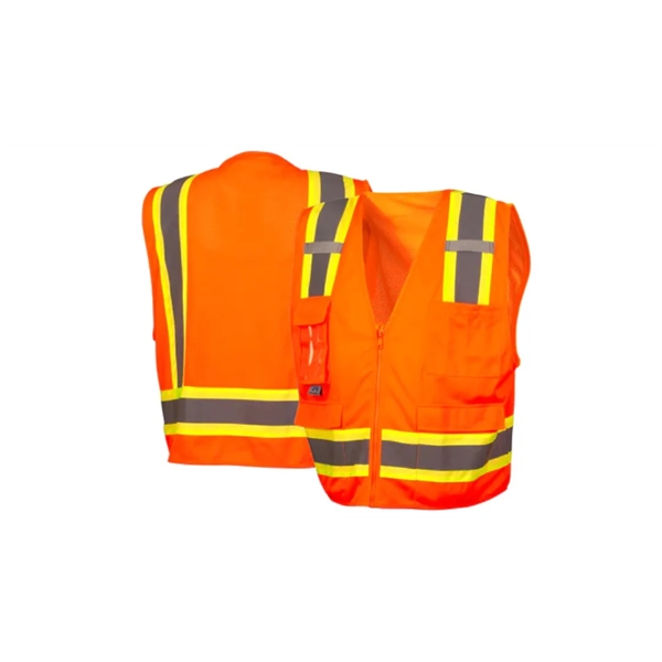 Pyramex ANSI Type O - Class 1 Enhanced-Vis Safety Vest - Pyramex ANSI Type O - Class 1 Enhanced-Vis Safety Vest - Image 3 of 6