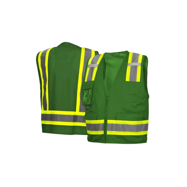 Pyramex ANSI Type O - Class 1 Enhanced-Vis Safety Vest - Pyramex ANSI Type O - Class 1 Enhanced-Vis Safety Vest - Image 5 of 6