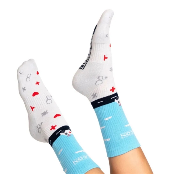 Cotton Athletic Crew - Nurse Socks - Healthcare - Cotton Athletic Crew - Nurse Socks - Healthcare - Image 2 of 2