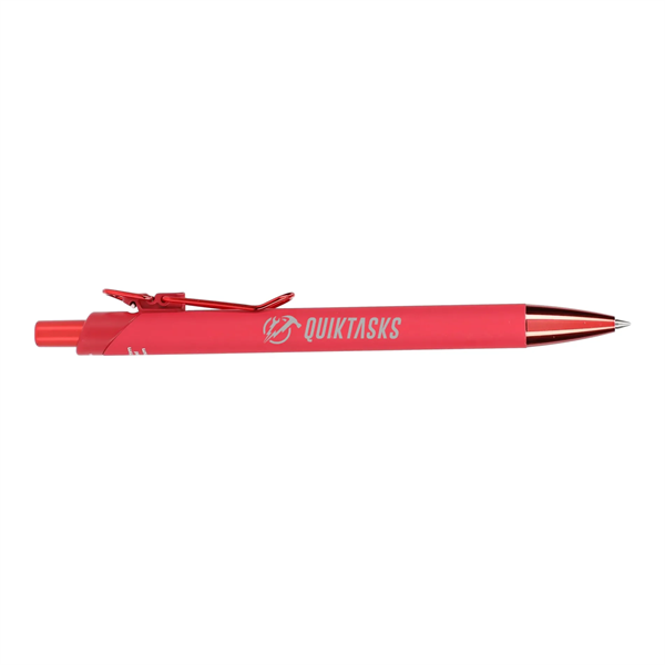 Metallic Recycled Aluminum Soft Touch Gel Pen - Metallic Recycled Aluminum Soft Touch Gel Pen - Image 0 of 1