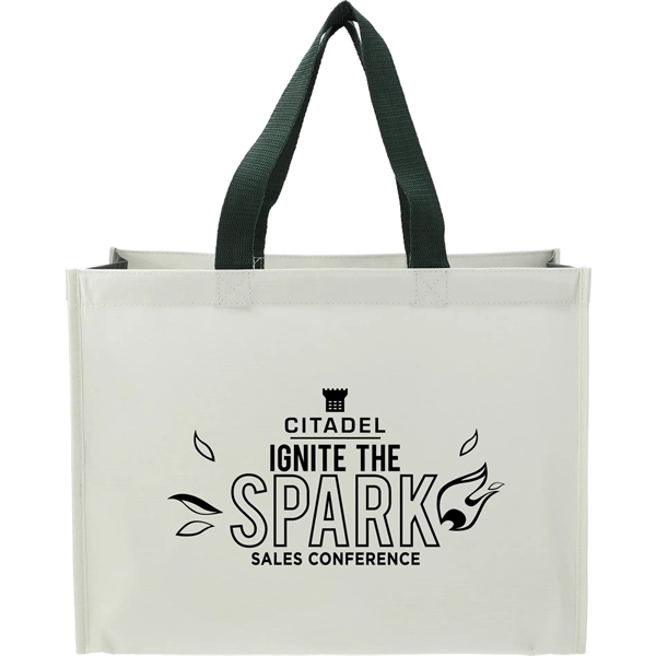 RPET Laminated Matte Shopper Tote - RPET Laminated Matte Shopper Tote - Image 1 of 1