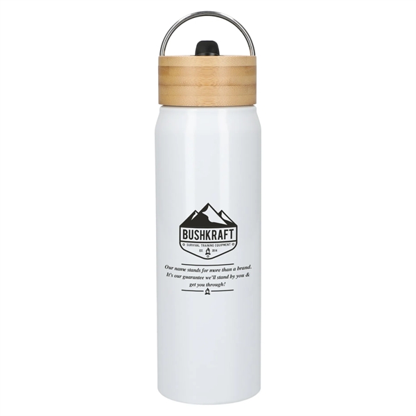 Billy 26oz ECO Aluminum Bottle w/ FSC® Bamboo Lid - Billy 26oz ECO Aluminum Bottle w/ FSC® Bamboo Lid - Image 0 of 1