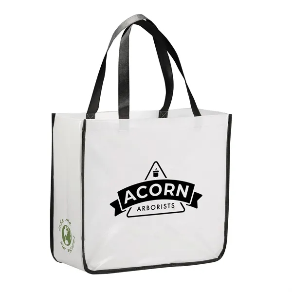 Gloss Laminated Non-Woven Shopper Tote - Gloss Laminated Non-Woven Shopper Tote - Image 3 of 4