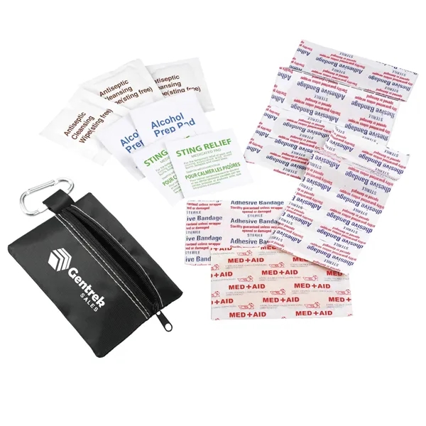 Zippered 20-Piece First Aid Pouch - Zippered 20-Piece First Aid Pouch - Image 0 of 0
