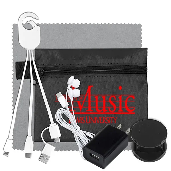 Mobile Tech Home and Auto Charging Kit with Earbuds & Cloth - Mobile Tech Home and Auto Charging Kit with Earbuds & Cloth - Image 3 of 11
