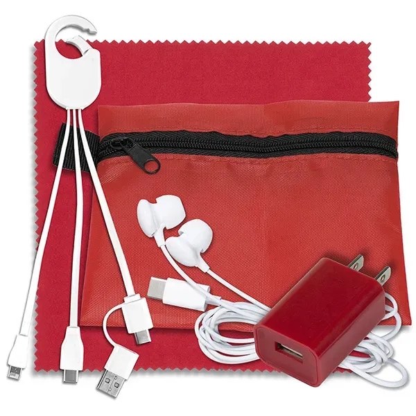 TechTime Plus Mobile Tech Charging Kit with Earbuds - TechTime Plus Mobile Tech Charging Kit with Earbuds - Image 7 of 9