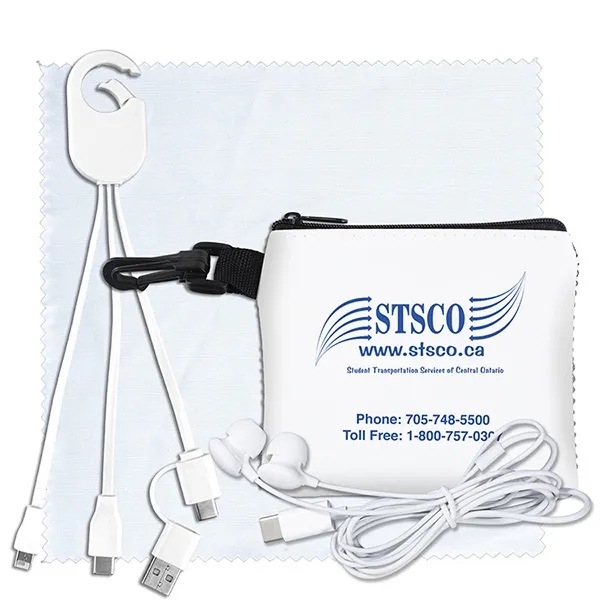 TechMesh Hang Pro Mobile Charging Cable Kit in Mesh Pouch - TechMesh Hang Pro Mobile Charging Cable Kit in Mesh Pouch - Image 3 of 12