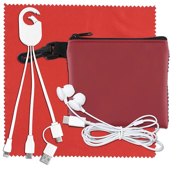 TechMesh Hang Pro Mobile Charging Cable Kit in Mesh Pouch - TechMesh Hang Pro Mobile Charging Cable Kit in Mesh Pouch - Image 9 of 12