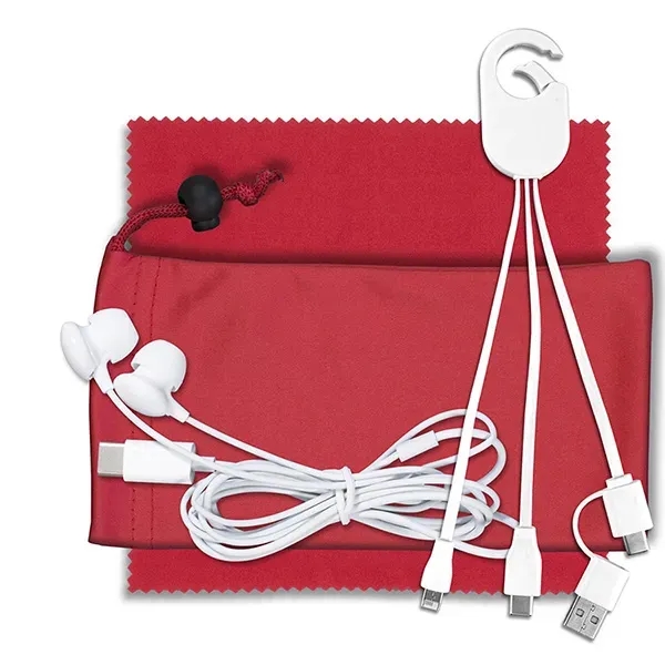 TechTime Mobile Charging Kit w/ Earbuds - TechTime Mobile Charging Kit w/ Earbuds - Image 10 of 10