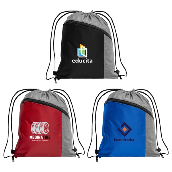 Geneva Drawstring Backpack - 210D Polyester - ColorJet - Geneva Drawstring Backpack - 210D Polyester - ColorJet - Image 0 of 6