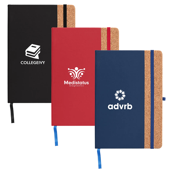 Miller Cork Notebook with Recycled PU Cover - Miller Cork Notebook with Recycled PU Cover - Image 0 of 6