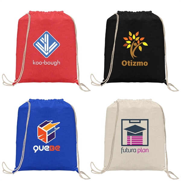 Java - 5 oz. Cotton Drawstring Backpack - Heat Transfer - Java - 5 oz. Cotton Drawstring Backpack - Heat Transfer - Image 0 of 9