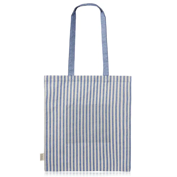 Recycled Striped Cotton Tote Bags - Recycled Striped Cotton Tote Bags - Image 6 of 6