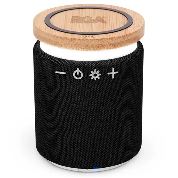 Lex Bamboo Wireless Speaker with Phone Charger - Lex Bamboo Wireless Speaker with Phone Charger - Image 3 of 4