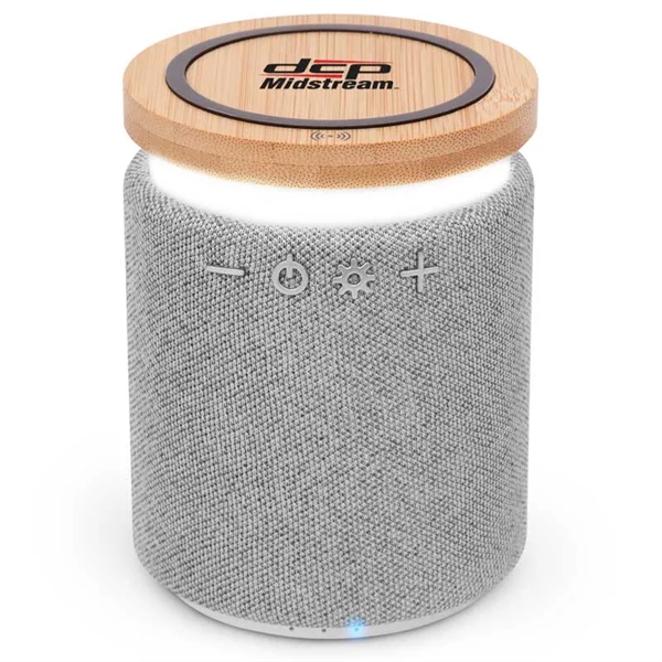 Lex Bamboo Wireless Speaker with Phone Charger - Lex Bamboo Wireless Speaker with Phone Charger - Image 4 of 4