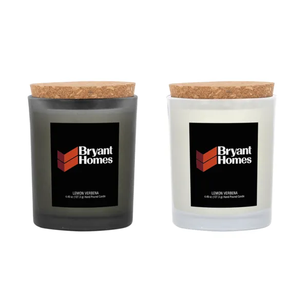 Niva Frosted Candle With Cork Lid - Niva Frosted Candle With Cork Lid - Image 0 of 2