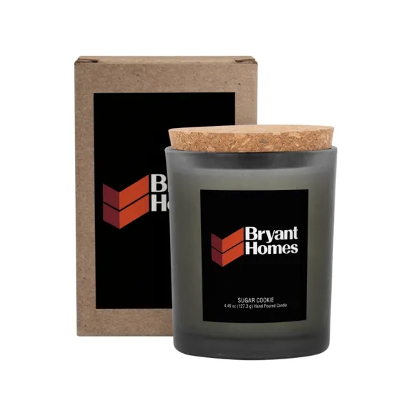 Niva Frosted Candle With Cork Lid - Niva Frosted Candle With Cork Lid - Image 2 of 2