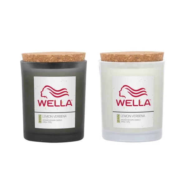ZEN Niva Frosted Candle with Cork Lid - ZEN Niva Frosted Candle with Cork Lid - Image 0 of 4