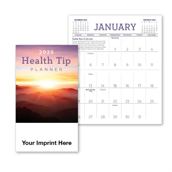 2025 Monthly Health Tip Pocket Planner Calendar - 2025 Monthly Health Tip Pocket Planner Calendar - Image 0 of 2