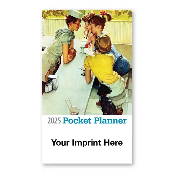 2025 Norman Rockwell Pocket Planner Calendar - 2025 Norman Rockwell Pocket Planner Calendar - Image 1 of 2