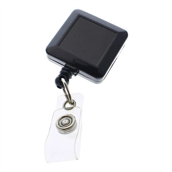 Square Shaped Retractable lanyard  Badge Holder Reel Name Ca - Square Shaped Retractable lanyard  Badge Holder Reel Name Ca - Image 2 of 2